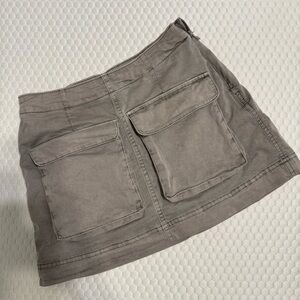 Abercrombie garment dyed cargo mini skort